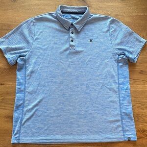 Hurley Buckle Men's Light Blue Polo Shirt XL